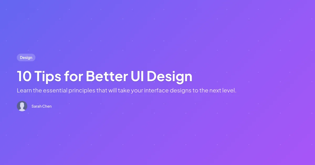 Blog Post template preview